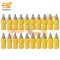 4mm 30A Yellow Color Female Socket Banana Connector Pack of 50
